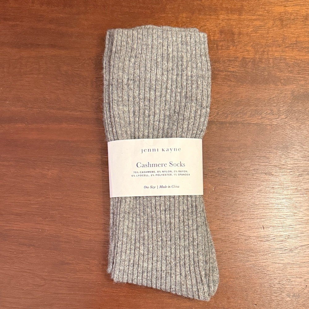 Jenni Kayne Gray Cashmere Socks